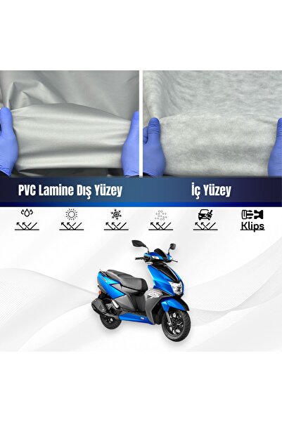 ULTRASHOP TVS Ntorq 125 Su Geçirmez Motosiklet Branda 4 Mevsime Uygun Motor Branda