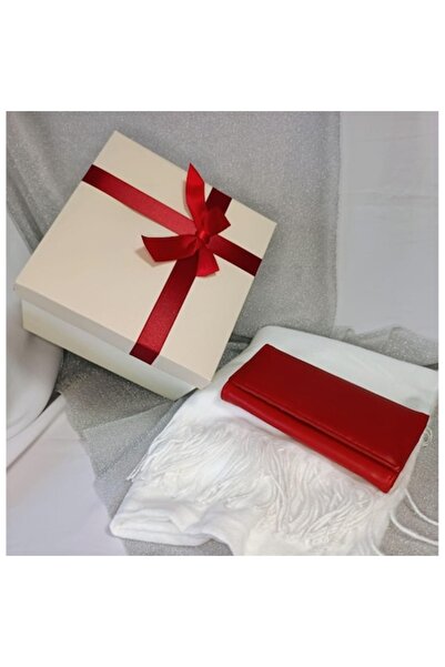 OEM Set cadou: șal din cașmir și portofel din piele naturală, negru, mărime u...