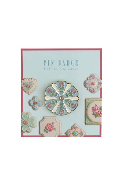 Green Flash & Kunika Pin Padge Rozet - Mavi