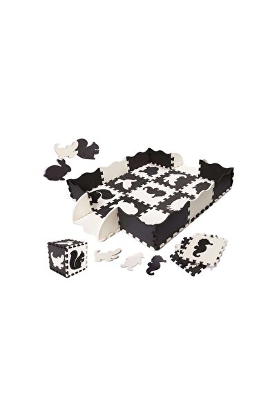 Three top online Foam puzzles mat for children 25 pieces black and white