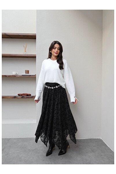 ESRAHELVACI Tulle Asymmetric Skirt