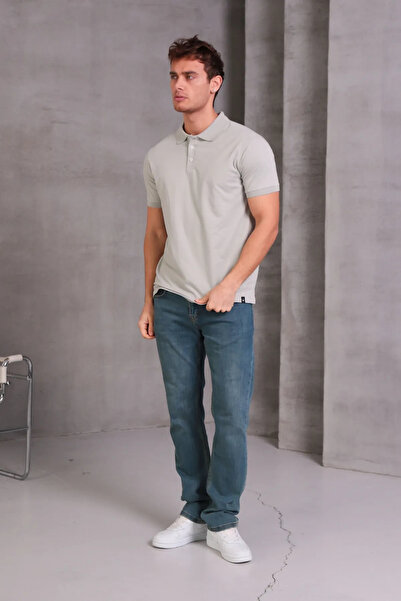 GENCULUS Men's Lim Fit Cotton Soft Texture Breathable Fabric Collared T-Shirt