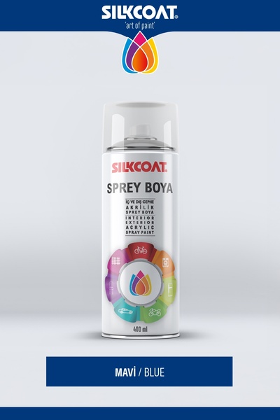 Silkcoat Premium Dekoratif Sprey Boya 400 ML – Mobilya, Duvar, Metal, Plastik...
