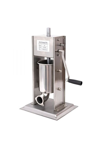 elefant Carnatar Profesional Inox 100% Masina de Umplut Carnati ML-S3, 3 kg, 6 Palnii de Umplere