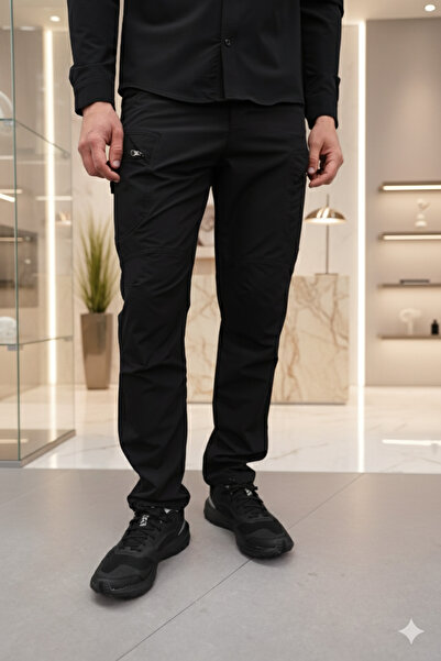 Mamlay Men's Black Color Tactical Outdoor Water and Wind Resistant Pants