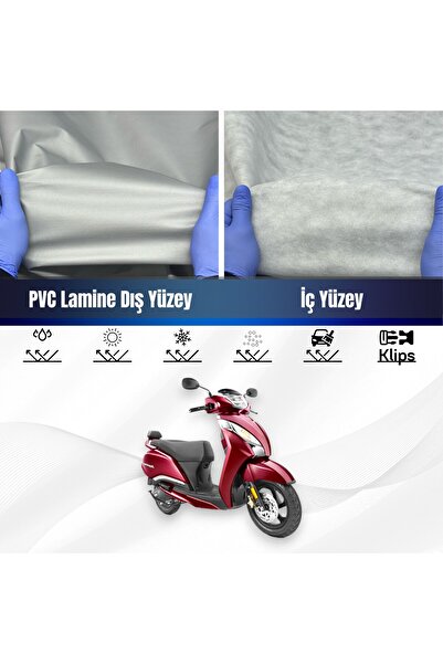ULTRASHOP TVS Jupiter 125 Su Geçirmez Motosiklet Branda 4 Mevsime Uygun Motor Branda