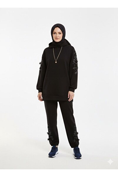 MOOR BUTİK Moor Arm and Leg Stone-Set Modal Imported Suit