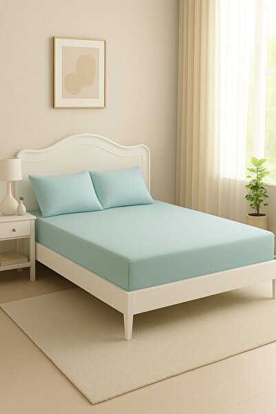 sternen glanz Veloriarn Cotton Fitted Elastic Sheet + Pillowcase Set