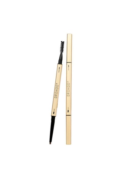 OEM Retractable eyebrow pencil, Luxury Power Brow, 2-ended, shade coffee brown