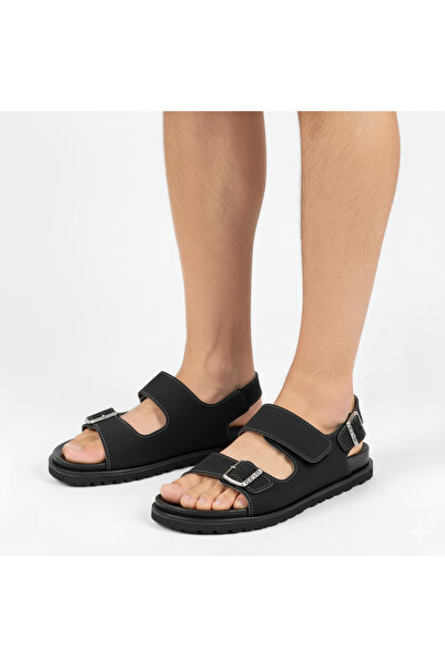 Ceyo 9989-2 Full Orthopedic Buckle and Velcro Anatomical Men's Sandals