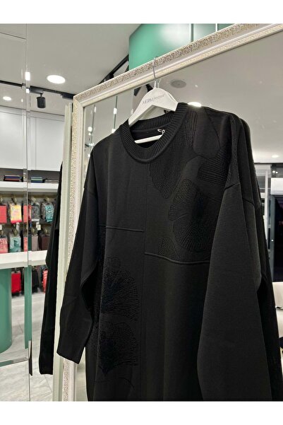 MRM MERAM BUTİK Dna Mercerized Tunic Floral Silvery - Black - 2