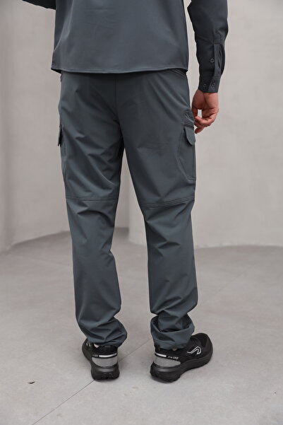 Bürke Men's Anthracite Color Tactical Outdoor Water and Wind Resistant Softshell Pants