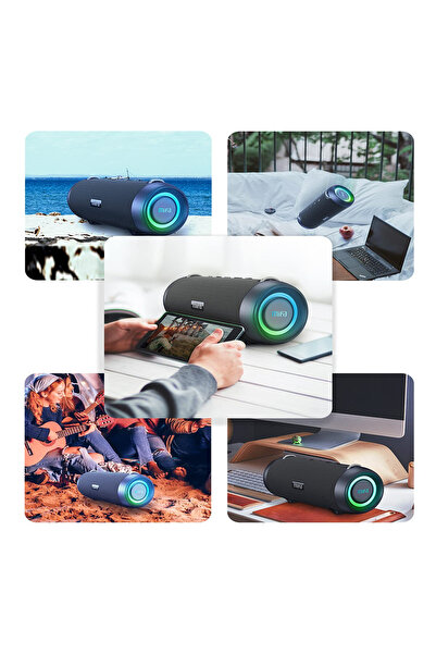 Mifa 60W Portable Professional Speaker - Pure Bass, Hi‑Fi, Bluetooth, IPX7, RGB LED, 30h