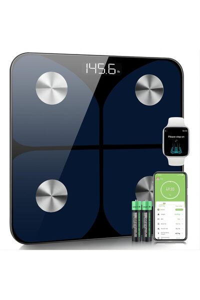 Foryond Bluetooth Body Fat Scale - Personal Body Analysis, 180 kg