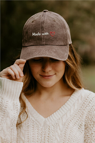 ŞapkaMania Washed Vintage Denim Hat – Embroidered