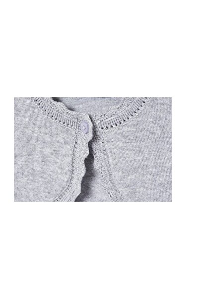 MAYORAL Knitted Cardigan for Girls, Gray, 92 CM (2 years)