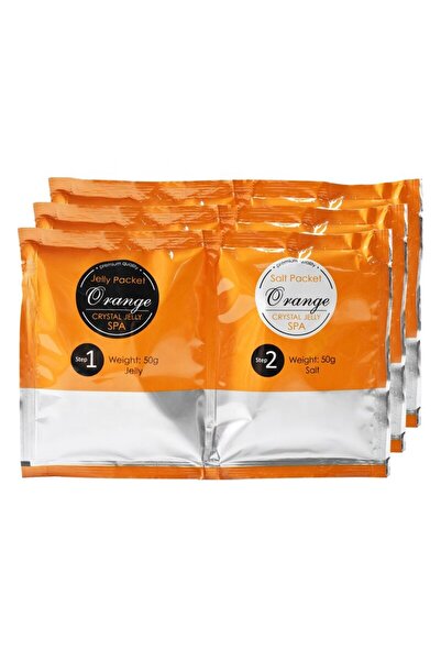 indiggo Jelly Spa Bath Salt Set with Gel Effect, Hydration and Aromatherapy, Orange