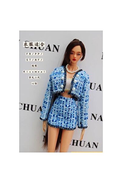 Takumi Set imbracaminte papusa, Sacou, top, fusta, pantofi si colier, Ambra, ...