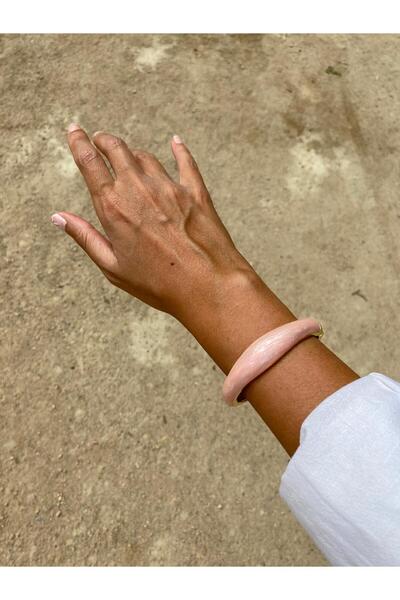 stainless steell Mineli Pink Wavy Brass Gold Handcuffs