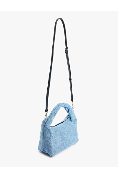 Koton Geantă crossbody din denim cu curea cu fermoar