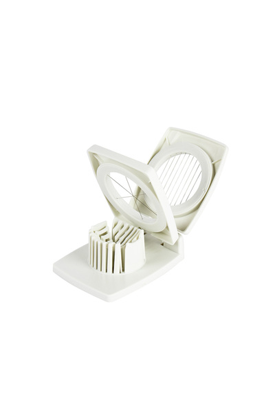 cc bin shihon 2-in-1 Fast Egg Slicer made of plastic with steel blades