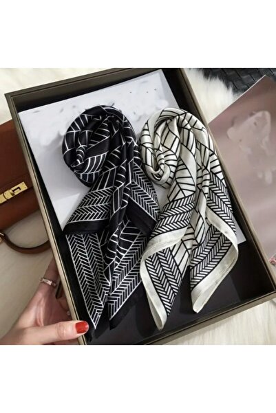 Dgt Luxury Geometric Patterned, Sun Protection, Windproof, Double Sided Printed , Scarf, Scarf 70X70