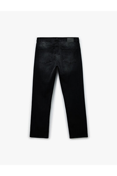 Koton Jean παντελόνι Straight Fit με κανονική τσέπη μέσης - Mark Jean