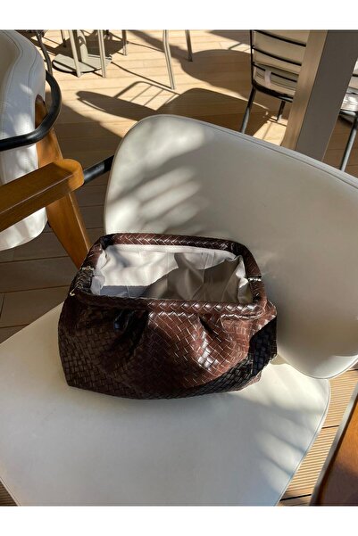 Rivina Meri̇ Glow Knitted Detailed Handbag, Shoulder Bag and Crossbody Bag