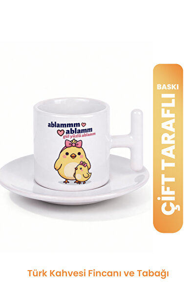 Cup Mup Gül Yüzlü Ablam | Ablaya Hediye Kahve Fincanı
