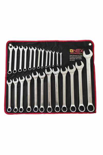 GERMANUS Onex German Style OX-252 Fixed Combination Wrenches, 25 Pieces, 6-36 mm, Cr-V