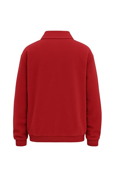 pandy Unisex Standard Fit Oversized Comfortable Cut Non-Pilling Cold Resistant Mock Neck Fleece Sweatshirt