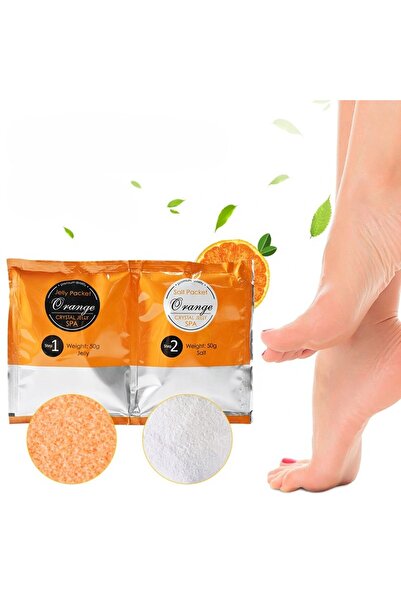 indiggo Jelly Spa Bath Salt Set with Gel Effect, Hydration and Aromatherapy, Orange