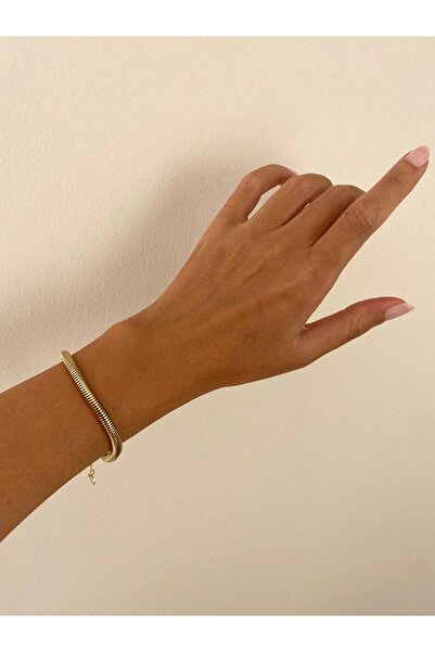 stainless steell Gold Çelik Yuvarlak Modelli Bileklik