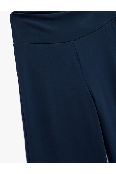 Koton Αθλητικό παντελόνι με ψηλή μέση καμπάνα άνετο και άνετο