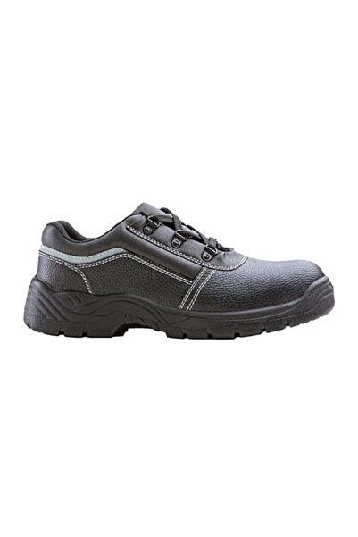 Coverguard NACRITE Safety Shoes S1P SRC, Metal Toe, Black Leather, PU/PU Anti-Slip Sole