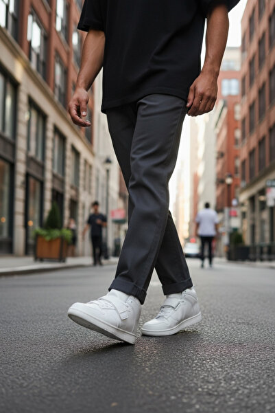 dehaine Men's high-top sneakers, eco-leather