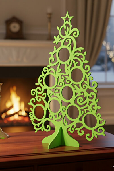 KAŞIKBEY زينة لشجرة عيد الميلاد، ديكور طاولة من خشب الصنوبر، زخرفة لشجرة عيد ...