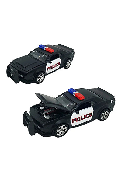 SUDESA OYUNCAK siyah ÇEK BIRAK METAL POLİS ARABASI KAPUTU AÇILABİLEN OZA.62206