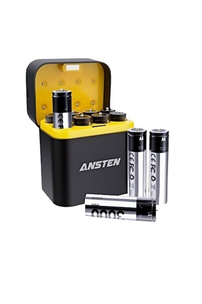 AdyMel Incarcator pentru 8 baterii reincarcabile AA Li-Ion 1.5V (3000 mWh) ba...