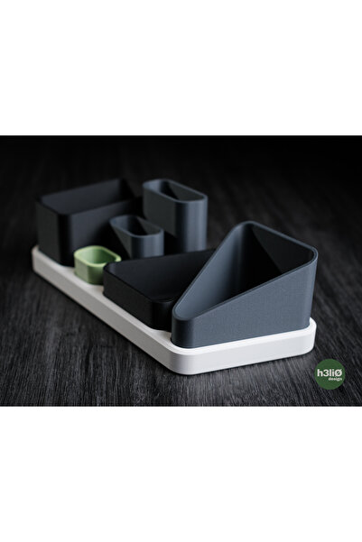 Homentum Siro | Organizator birou modular cu 6 compartimente – design geometr...