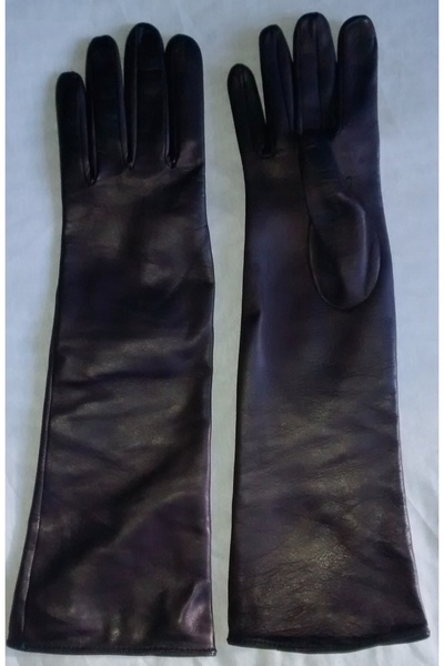 NO BRAND Manusi lungi piele 40 cm, marimea 7.5 - piele nappa