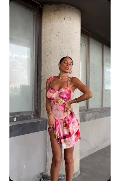 euro click Rochie mini evazată cu bretele, din microțesătură elastică integra...