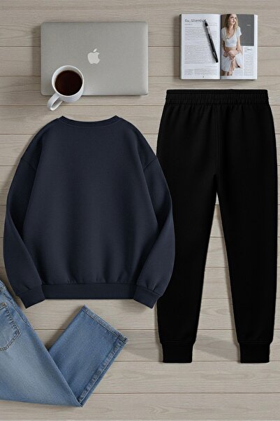 uyguntarz Унісекс The Weekend Дизайнерська футболка з принтом та велосипедним коміром - 2-компонентний спортивний костюм