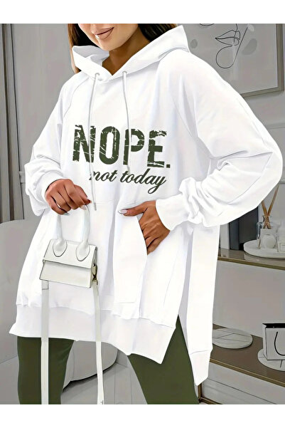 GENCULUS    Women's Long Sleeve Hooded Lace up Viscose Two Thread Sweat