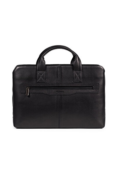 mussen Grandora 100% Genuine Leather 15.6 Inch Laptop Briefcase – 3 Compartments, Pool Zipper