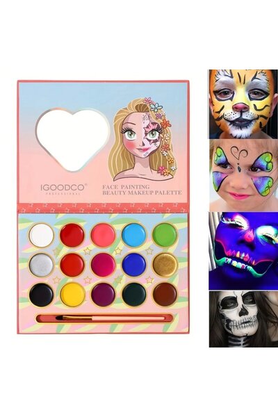 IGOODCO Face painting makeup kit for children 15 colors