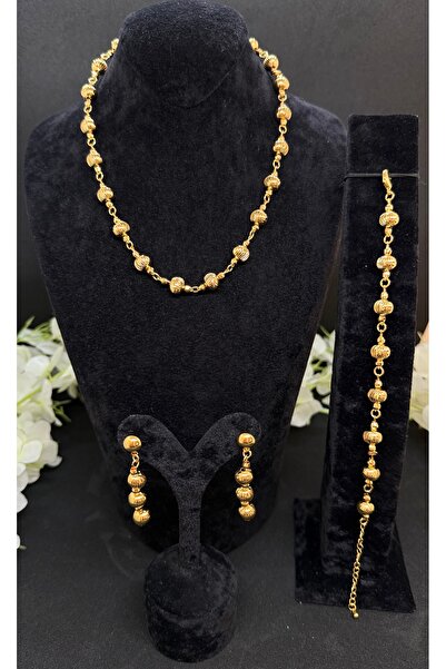 Constanza Exclusive 22 Ayar Altın Kaplama Dorikalı Özel Tasarım Set 1008