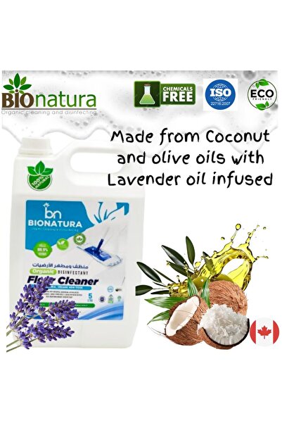 Bionatura Organic Floor Cleaner, 5 Litres, Eco-Friendly Disinfectant, Fresh Scent