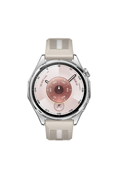 Sneezy Sportstripe Mesh Pattern Metal Buckle Silicone Smart Watch Band Compatible with Huawei Watch Gt6 46mm