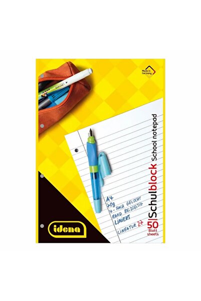 Idena School notebook, dictation, 50 sheets, 70 g/m², DIN A4